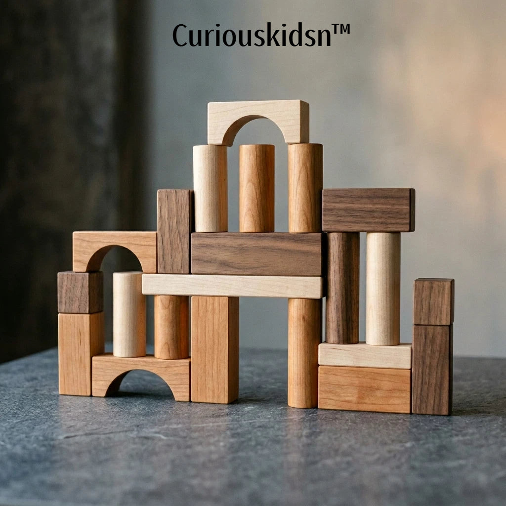 CuriousKidsn™ Rainbow Builder Blocks Set