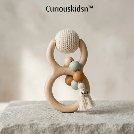 Curiouskidsn™ | HarmonyLoop Baby Sensory Rattle
